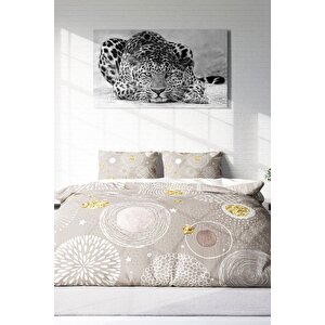 King Size Soft Circles 3d Pamuk Saten Çift Kişilik Nevresim Takımı