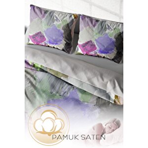 King Size Brush Strokes Modern Çift Kişilik Nevresim Takımı