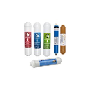 Kapalı Kasa Su Arıtma Cihazı Uyumlu 6'lı Filtre Seti Vontron Membranlı (mineral Filtre)