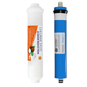 Lotto Filters Aqualine Su Arıtma Filtre Seti 5'li Çift Spun 75 Gpd Vontron Membran