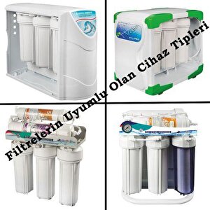 10 Inç Açık Kasa Su Arıtma Cihazı Tam Set (7 Filtre) Mineral Ve Detoks Filtre Ilaveli