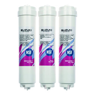 Su Arıtma Filtre Seti 3'lü Inline Set, Fitting Ilaveli
