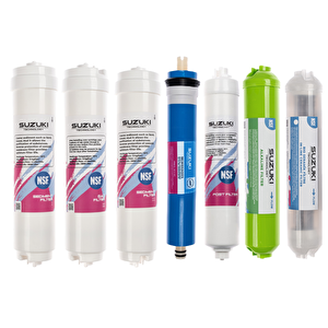 12 İnç Kapalı Kasa Su Arıtma Cihazı Tam Set (7 Filtre) Alkali Ve Detoks Filtre İlaveli