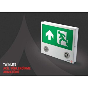 Arsel Twinlite Tw-121-l Acil Çıkış Yönlendirme Armatürü Sürekli Ve Kesintide 90 Dak. Yanan Led + Led