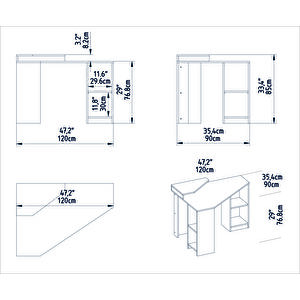 Decoroti̇ka Floati̇ng Çalişma Masasi Cevi̇z