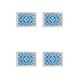 Porland Morocco Desen Mavi Kahvaltı Tabağı 18cm 4'lü 04ap018775