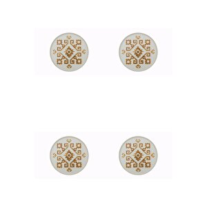 Arabesque Desen Düz Tabak 27cm 4'lü 04alm006001