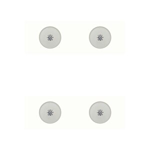 Arabesque Desen Düz Tabak 21cm 4'lü 04alm005997