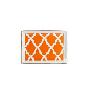 Morocco Desen Turuncu Kahvaltı Tabağı 18cm 04ap018777