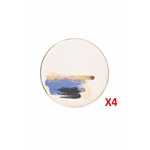 Dash Düz Pasta Tabağı 21cm 4'lü 04alm007902