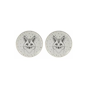 Forest Fox Düz Tabak 20cm 2'li 04lfh000457