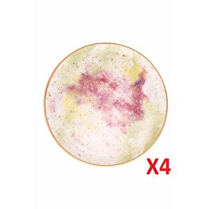 Cosmos Desen Düz Tabak 24cm 4'lü 04alm006665
