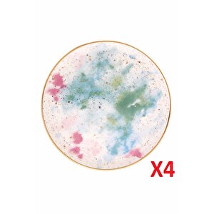 Cosmos Desen Düz Tabak 24cm 4'lü 04alm006671