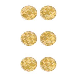 Morocco Desen Sarı Düz Tabak 28cm 6'lı 04ap018769