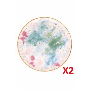Cosmos Desen Düz Tabak 24cm 2'li 04alm006671