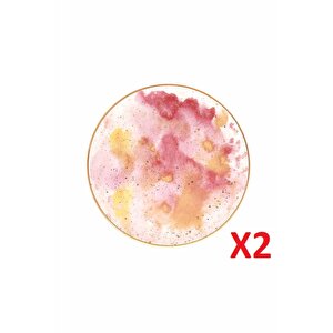 Porland Cosmos Desen Düz Tabak 17cm 2'li 04alm006675