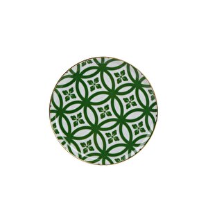 Morocco Desen Yeşil Düz Tabak 28cm 04ap018763