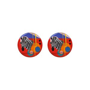 Wild Life Zebra Düz Tabak 28cm 2'li 04alm005136