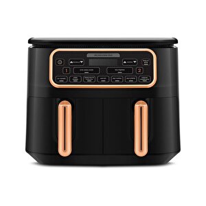 Air Pro Cook Duo Copper Ev Yemeği Xxxl Copper 8 Kişilik 4+4 Litre Airfryer
