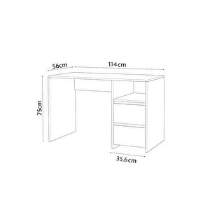 Bimossa S1130 Kosta Çalışma Masası Çekmeceli Mavi Deep Renkli Geniş Depolama Alanlı