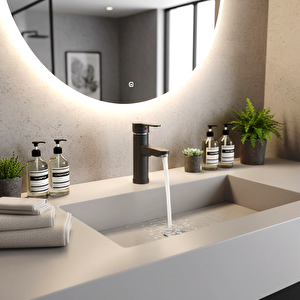 Antrasit Gri Mix Lavabo Bataryası F1 model 19 cm