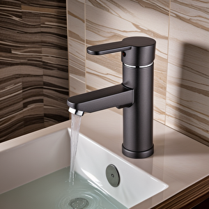Antrasit Gri Mix Lavabo Bataryası F1 model 19 cm
