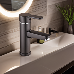 Antrasit Gri Mix Lavabo Bataryası F1 model 19 cm