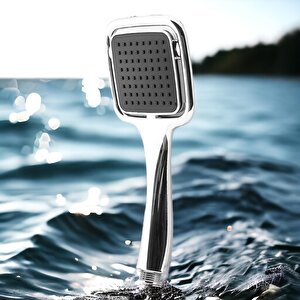 Banyo Telefon Aksesuar Tek Duş Başlığı Kare Klasik Tek Fonksiyonlu Su Fışkırtma El Fiskiye Başlık