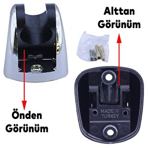 Duş Seti Fişkiye Banyo Duş Başlığı Seti Fiskiyesi Telefonu Yuvarlak Başlık Metal Hortum Mor