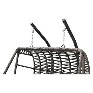 İkili Makrome Salıncak Bahçe Mobilyası