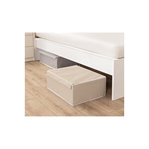 Çok Amaçlı Kutu Baza Boy Kahverengi Çizgili 50x40x19 Cm Kahverengi