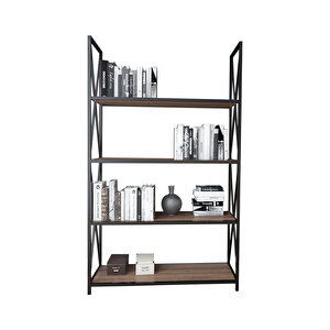 Decoroti̇ka X-frame Ki̇taplik Cevi̇z Si̇yah