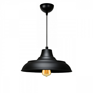 Useful Siyah Metal Retro Tarz Sarkıt Mutfak Avize Ofis Aydınlatma Depo Sarkıt