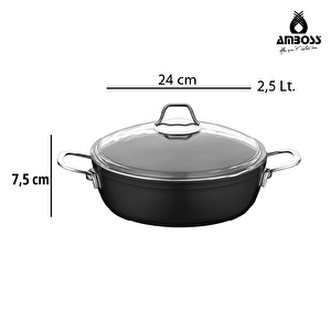 Amboss Big Mega 5 Parça Tencere Tava Seti