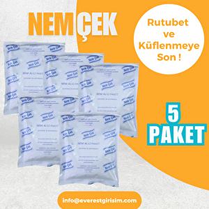 Nemçek, Nem Emici Çekici, Rutubet Alici, Küf Önleyici, Kötü Koku Giderici (5 PAKET)