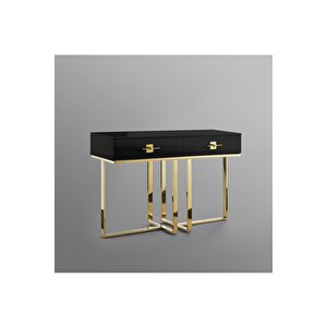 Rihanna Gold Metal Siyah Dresuar