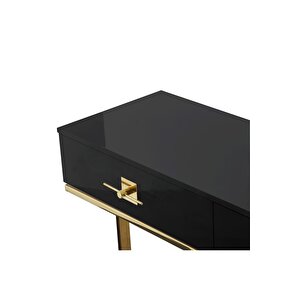 Rihanna Gold Metal Siyah Dresuar
