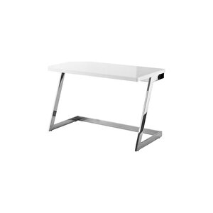 Nysa Paslanmaz Metal Çalışma Masası & Kitaplık Gümüş