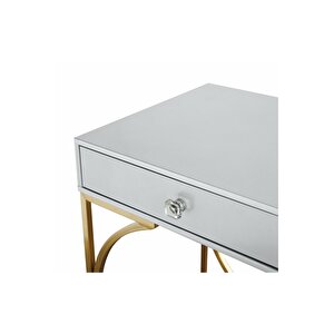 Madison Gold Metal Beyaz Çalışma Masası