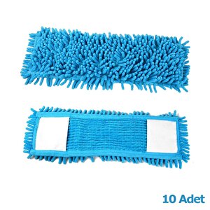 Cod-ex Mikrofiber Islak Kuru Nemli Makarna Şönil Palet Tablet Mop Yedeği - 80 Cm. - 10 Adet