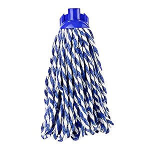 Elmop Pm02 Yedek Vidalı Mop Paspas Püskül Ucu - Pamuklu Mikrofiber İpli Mop Yedeği Başlığı - 5 Adet