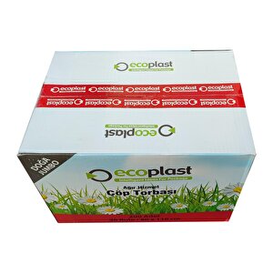 Ecoplast Battal Boy Çöp Torbası Poşeti - 500 Gr. - 90 Litre - 80 X 110 Cm / 10 Adetlik 10 Rulo