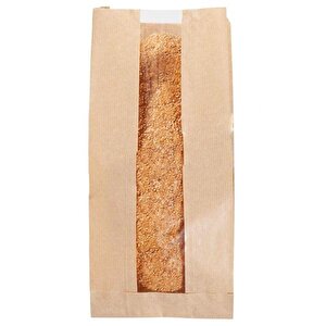 Pencereli Kraft Baget Ekmek Fırın Kese Kağıdı - Orta Boy - 15 X 41 Cm. - 0.510 Kg. - 5 Paket
