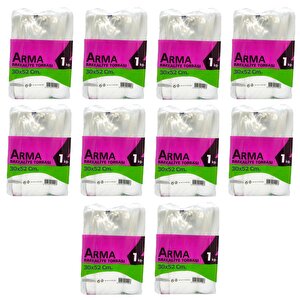 Naksan Arma Şeffaf Naylon 5 Lik 30x52 Cm. Bakkaliye Poşeti Torbası - 1 Kg. - Ort. 85 Adet - 10 Paket