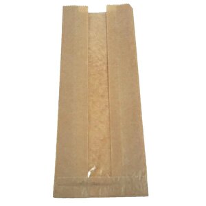 Pencereli Kraft Baget Ekmek Fırın Kese Kağıdı - Orta Boy - 15 X 41 Cm. - 0.510 Kg. - 10 Paket