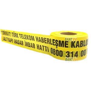 Türk Telekom İkaz Şeridi 10cmx500m Türk Telekom Haberleşme İkaz Bandı