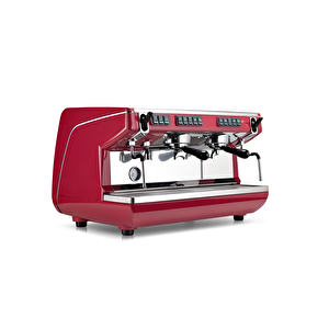 Horecamark Nuova Simonelli Appia Life Tall Cup Tam Otomatik Espresso Kahve Makinesi 2 Gruplu Kırmızı