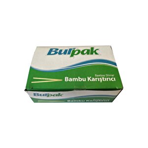 Burpak Tahta Ahşap Bambu Çay Kahve Karıştırıcı Çubuk Kaşık - 11 Cm. - 400 Adetlik 5 Paket