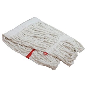 Cod-ex Dar Yedek Islak Mop Paspas Ucu Başlığı Püskül -17 Cm. -pamuklu - 450 Gram. -beyaz - 5 Adet