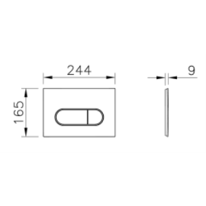 Root Round Kumanda Paneli,fırçalı Altın 740-2225